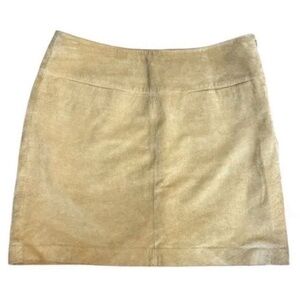 Y2K Mossimo Genuine Leather Suede Mini Skirt